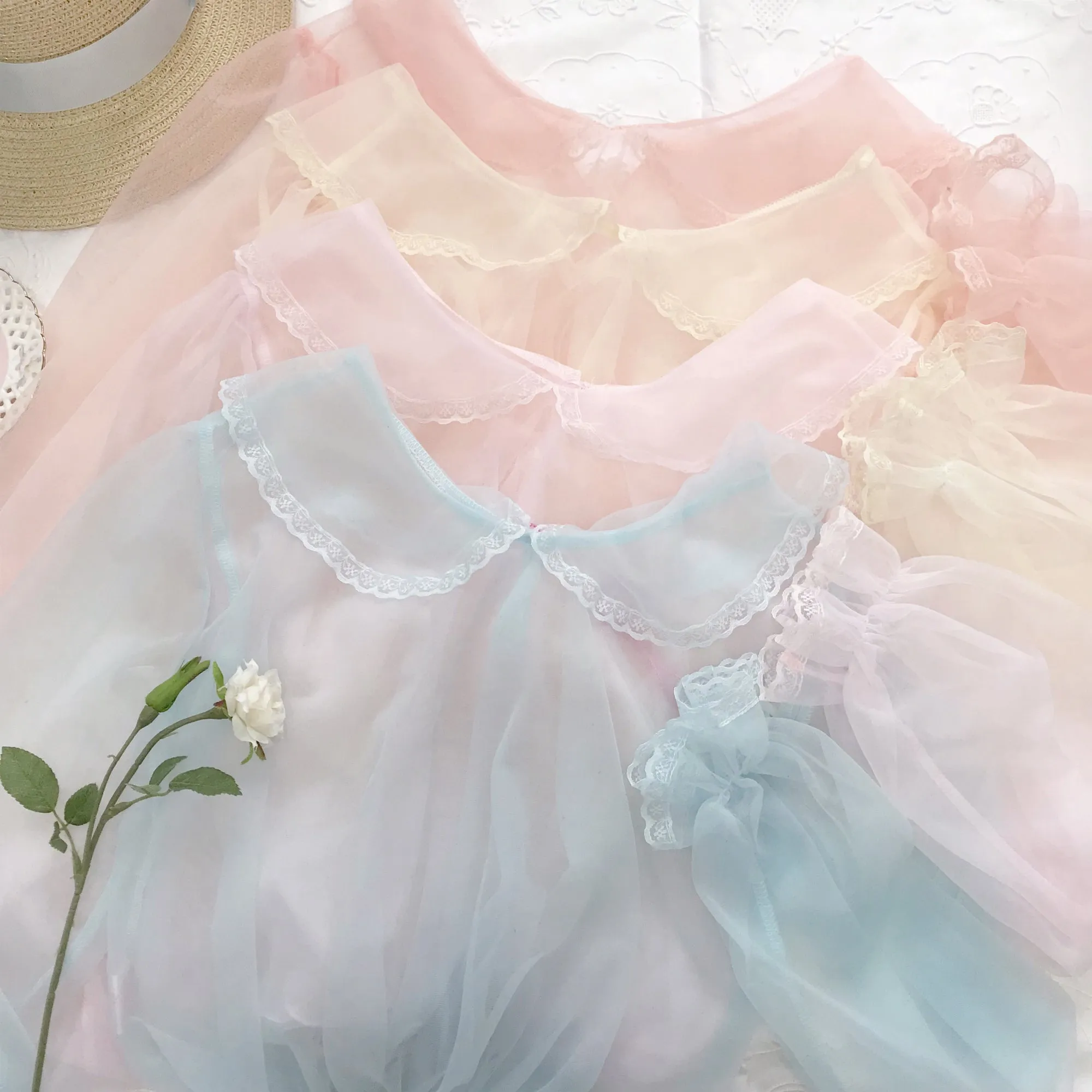 [2020 New] Yuki Hime Single Collar Pastel Babydoll Inner Blouse