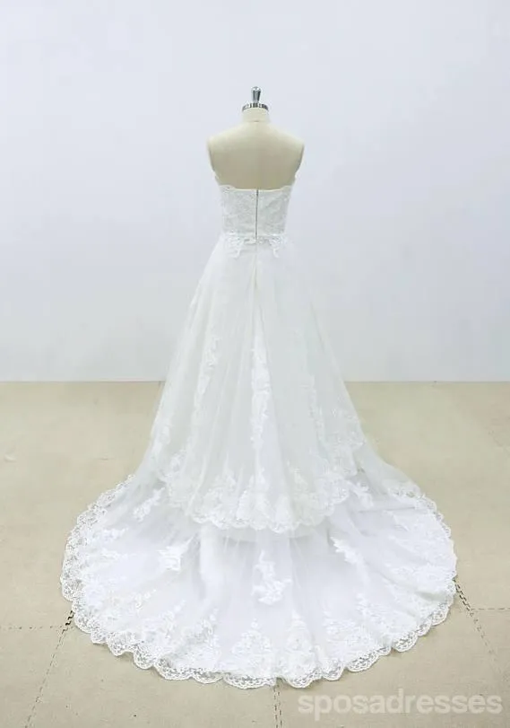 Affordable Sweetheart Lace A-line Unique Wedding Dresses Online, WD392