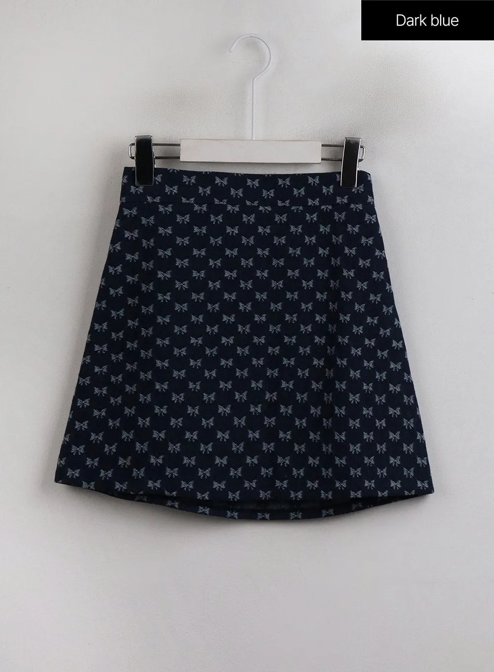 Balletcore Ribbon Graphic Mini Skirt OJ422