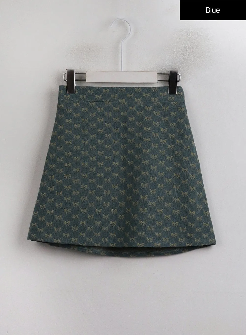 Balletcore Ribbon Graphic Mini Skirt OJ422