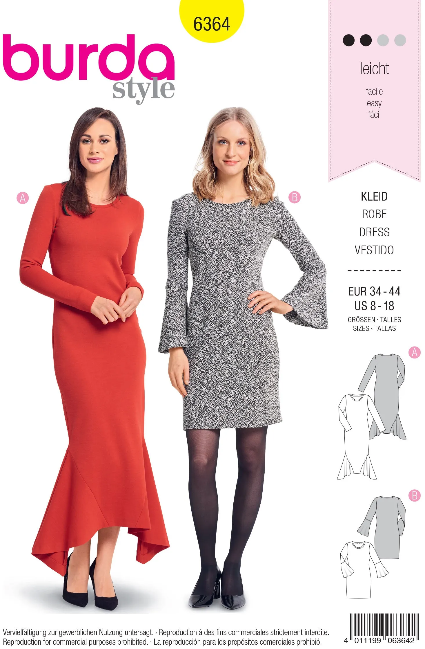 Burda Dresses 6364