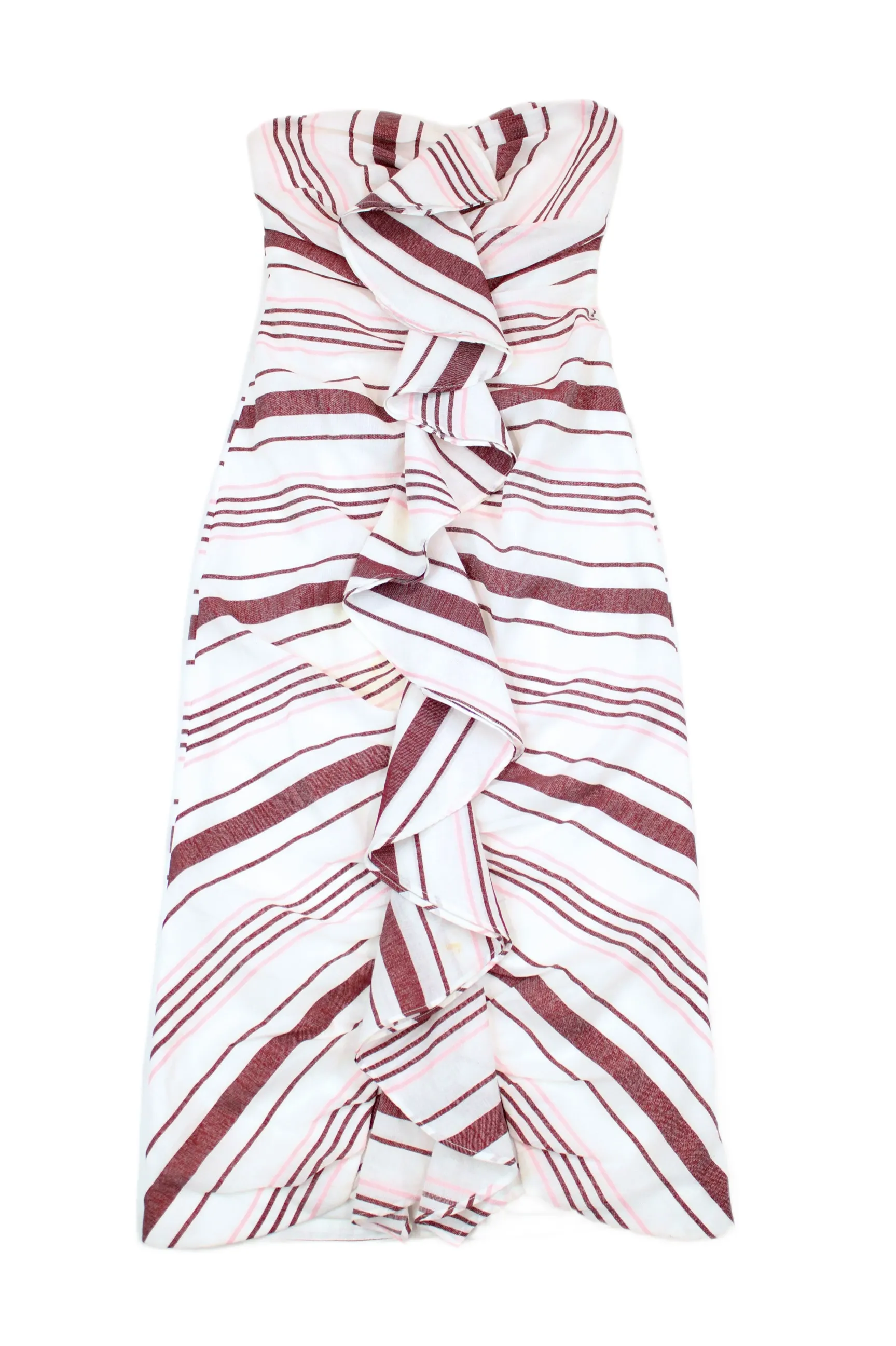 C/MEO COLLECTIVE - Strapless Stripe Midi Dress