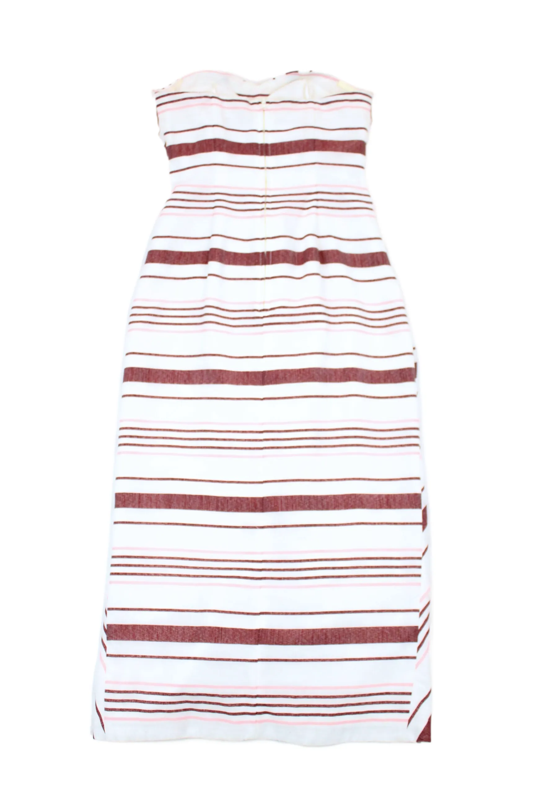 C/MEO COLLECTIVE - Strapless Stripe Midi Dress