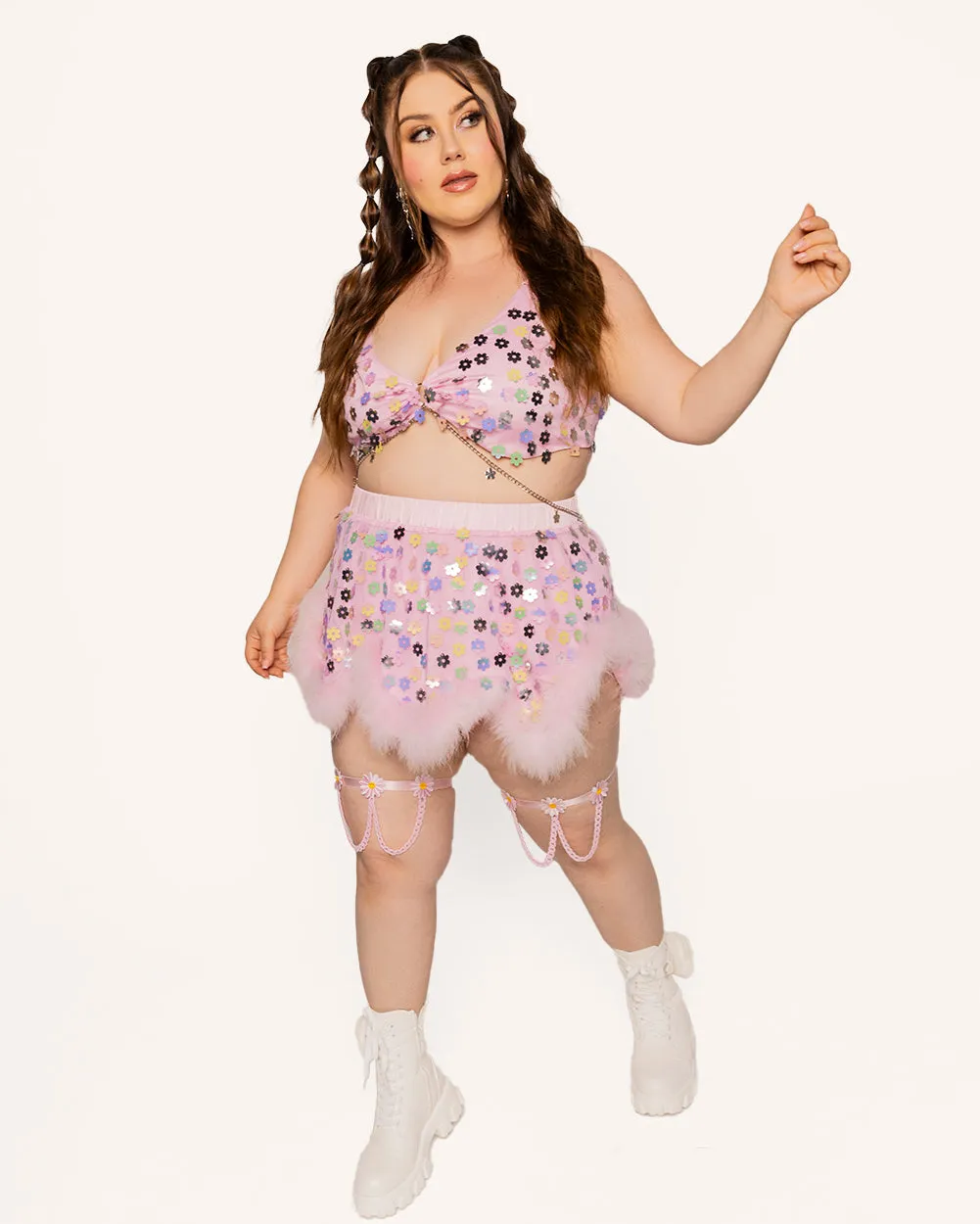 Daisy Disco Marabou Skirt