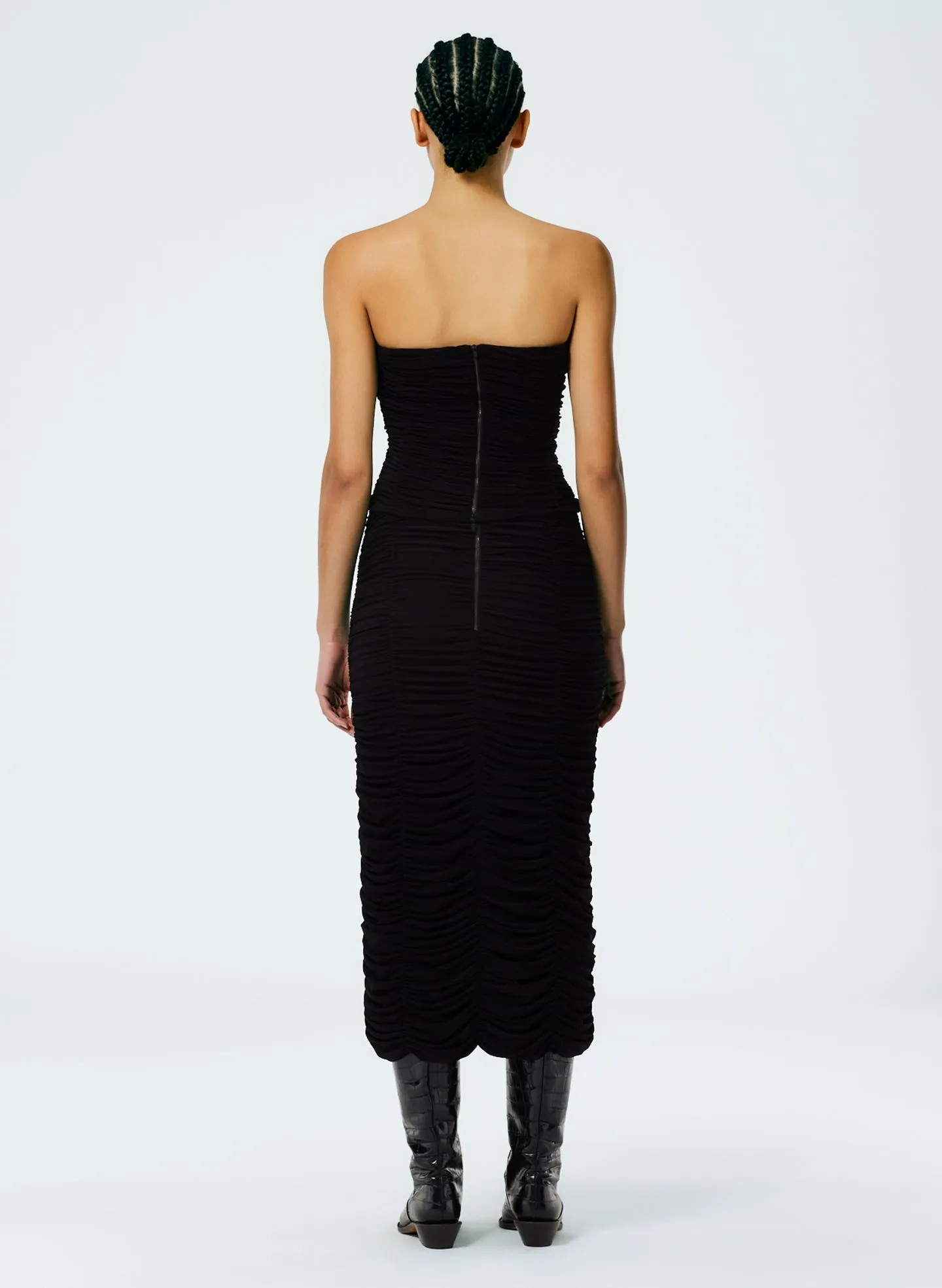 Drapey Jersey Ruched Skirt