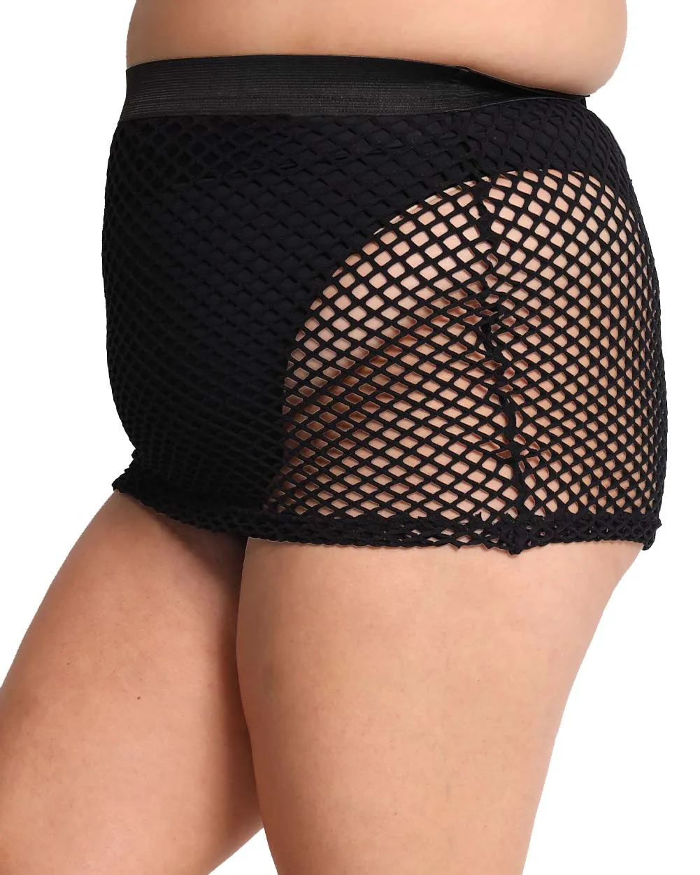 Fishnet Mini Skirt