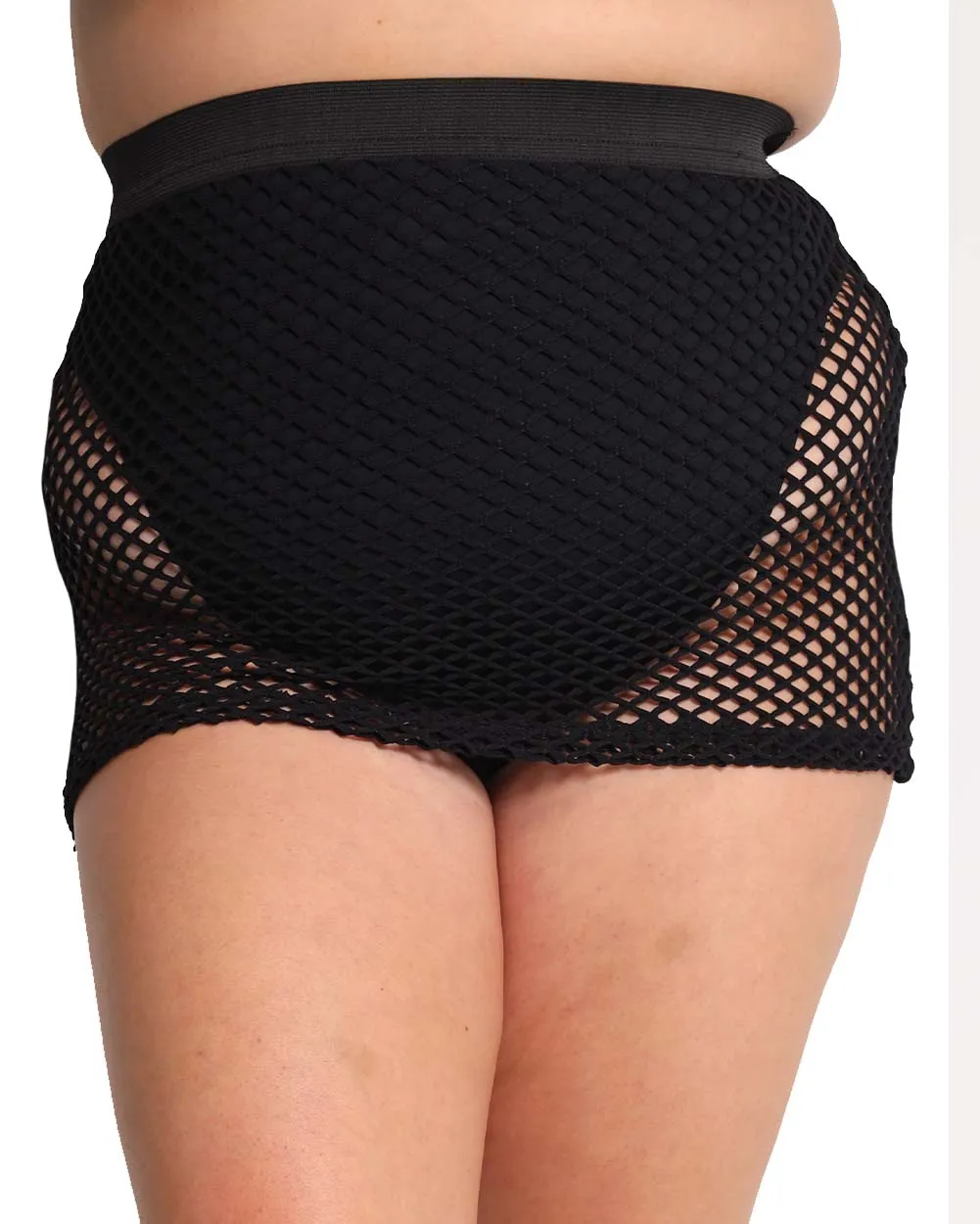 Fishnet Mini Skirt