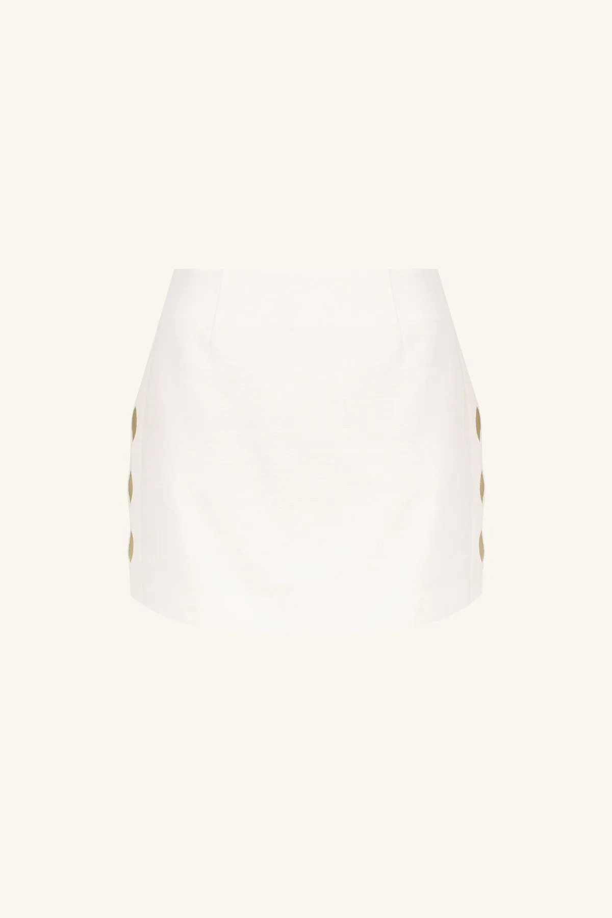 JULIETA SCALLOP CUT OUT MINI SKIRT