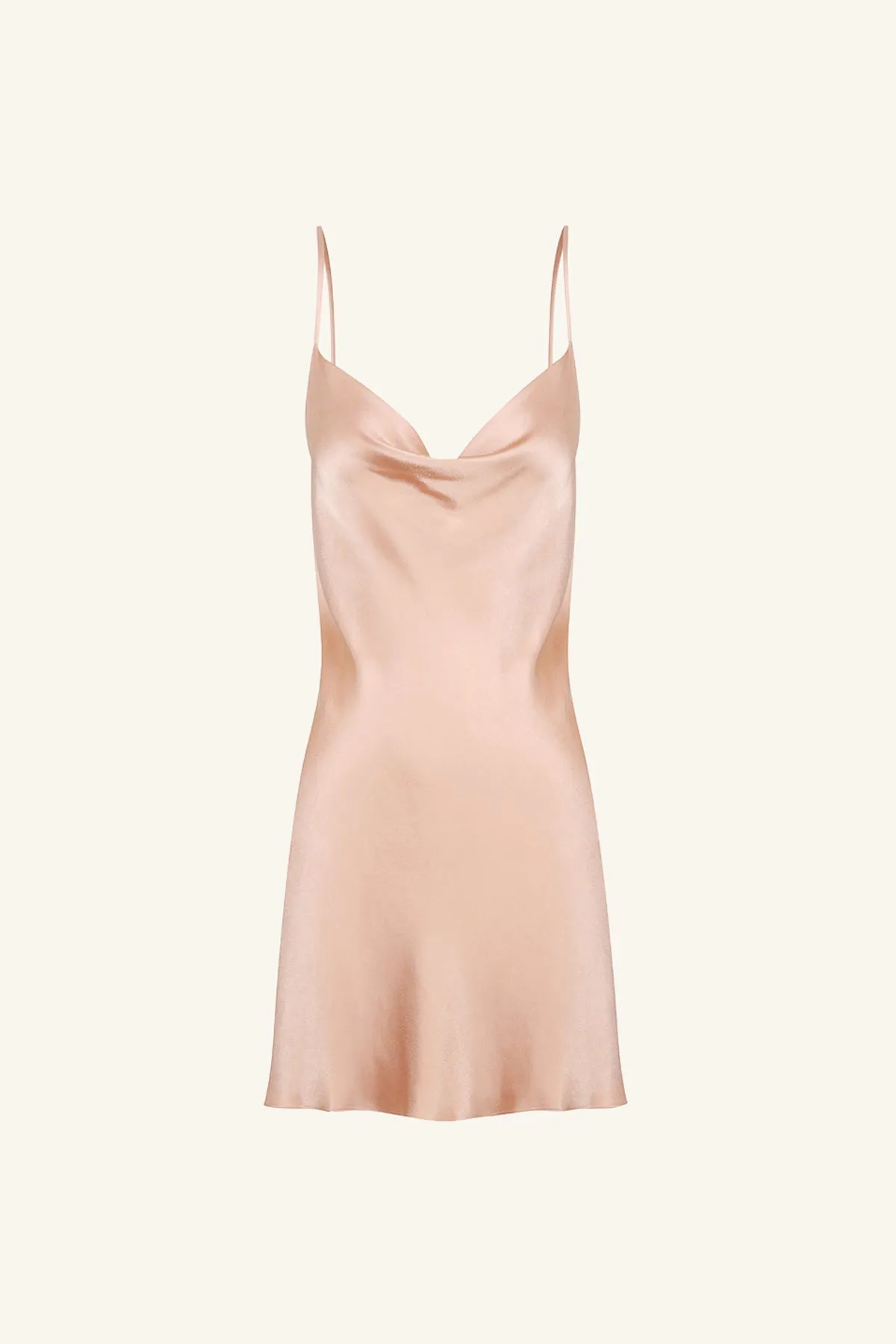 LA LUNE LOUNGE SLIP DRESS - DESERT ROSE