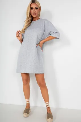 Lilly Grey T-Shirt Dress