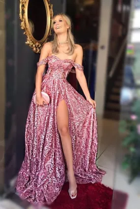 Long Prom Dress , Off The Shoulder Dance Dresses, Graduation School Party Gown s914