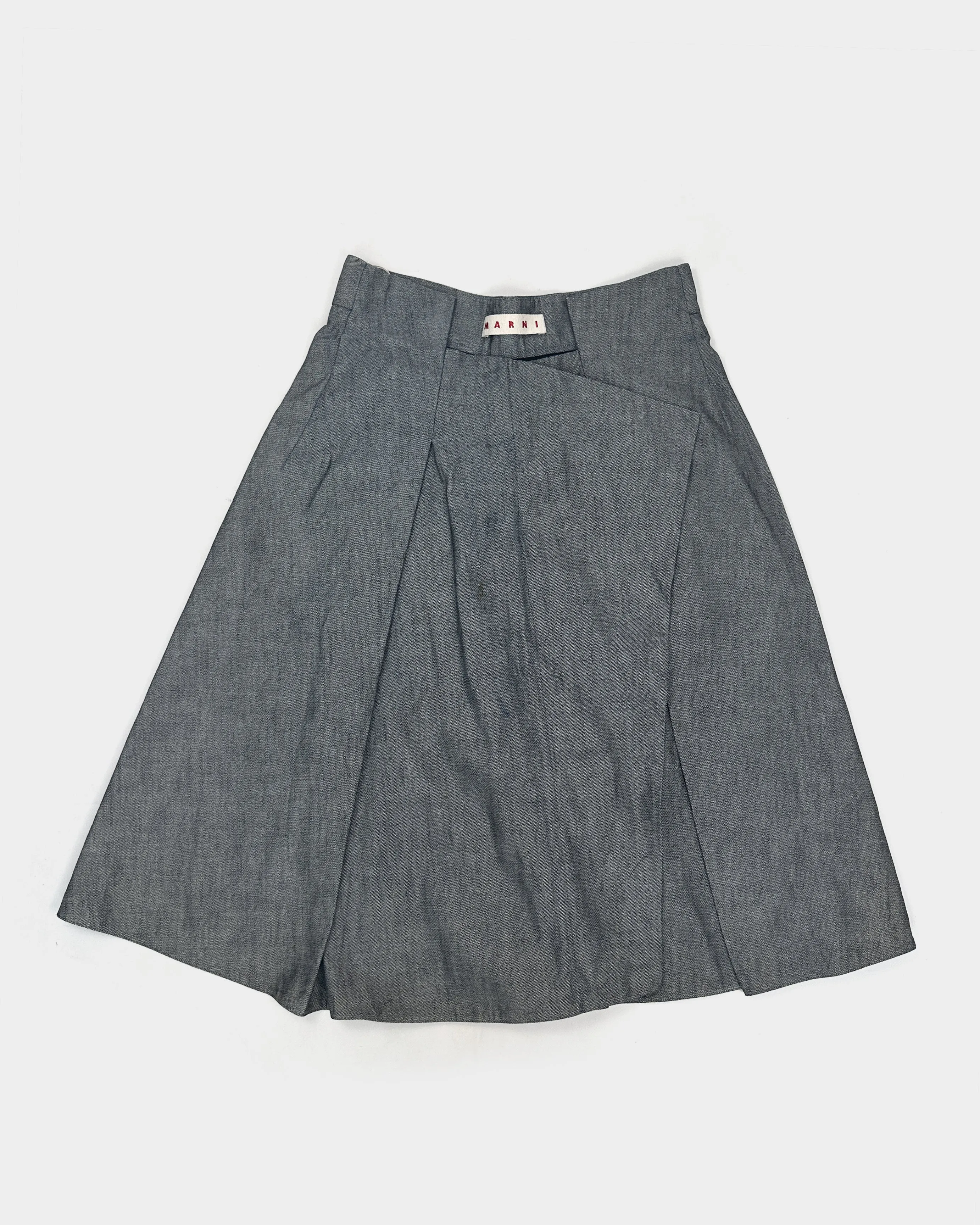 Marni Grey Denim 3-Pieces Skirt 2000's