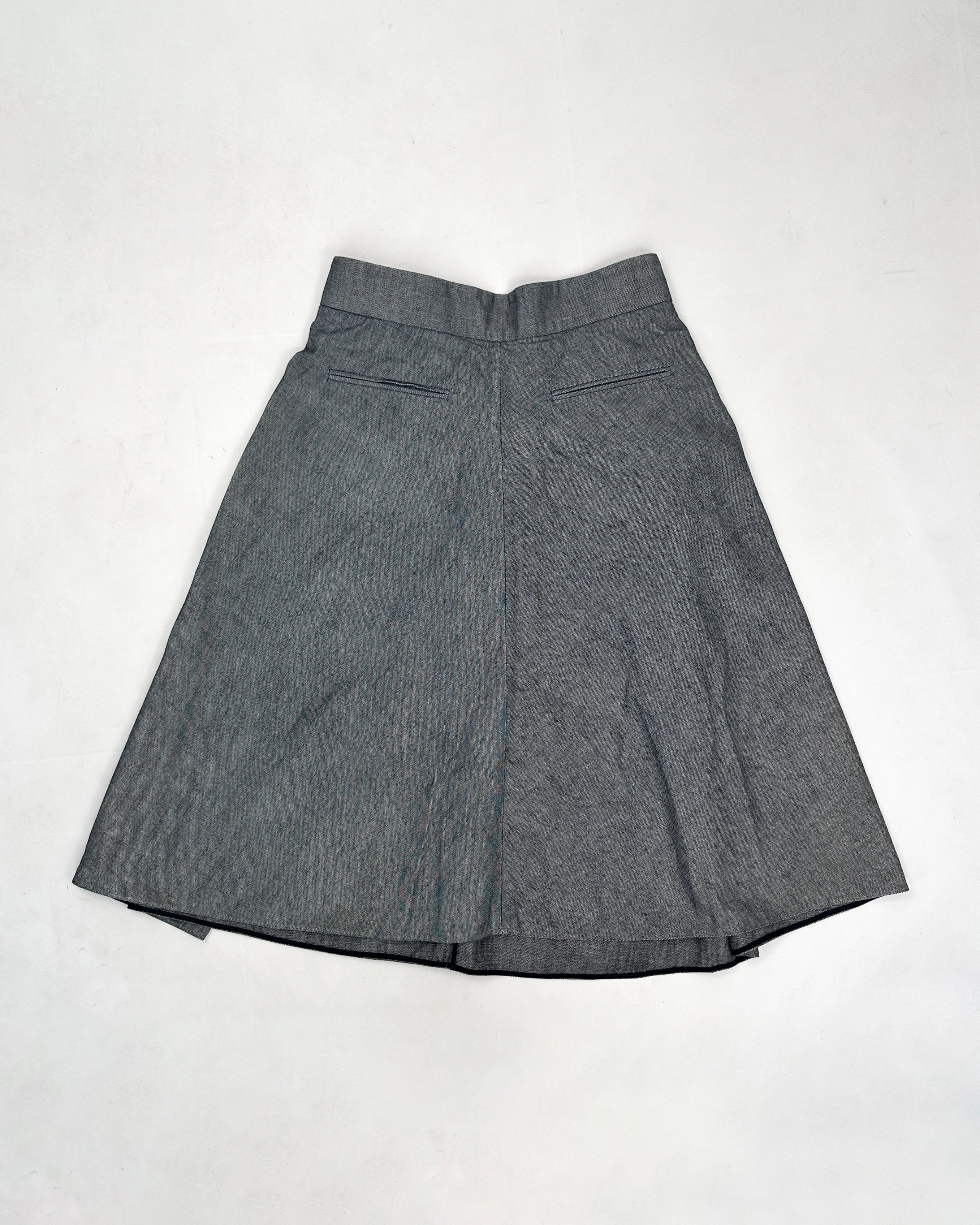 Marni Grey Denim 3-Pieces Skirt 2000's