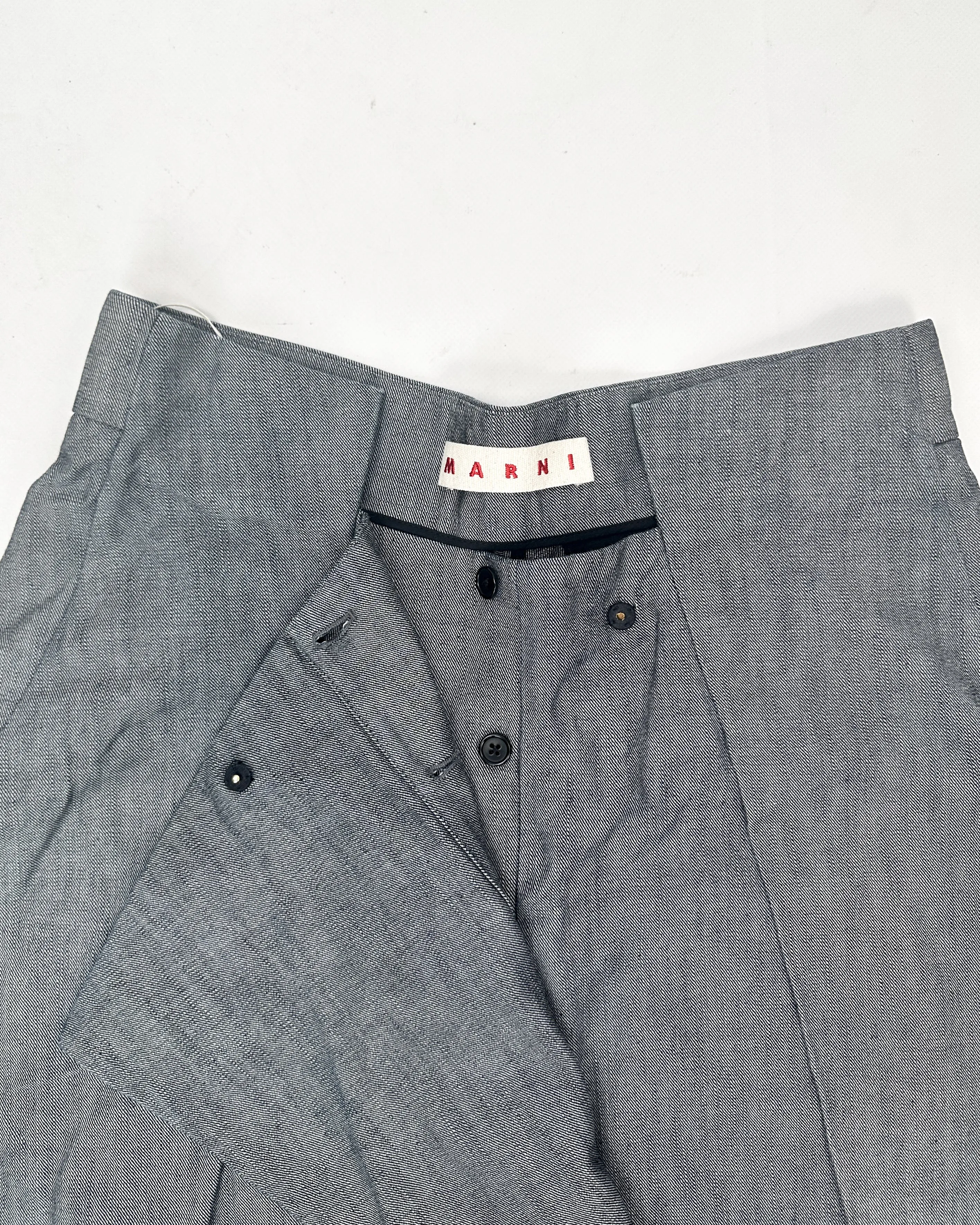 Marni Grey Denim 3-Pieces Skirt 2000's