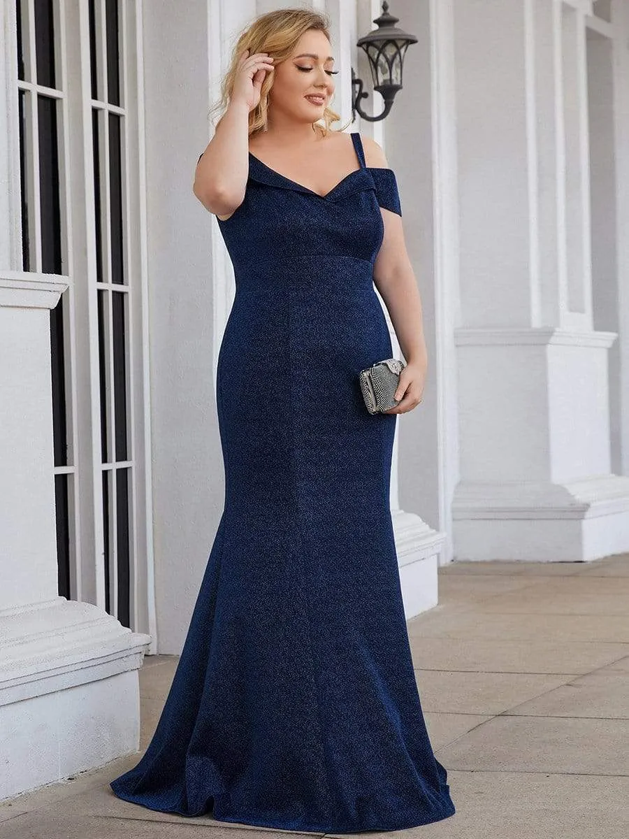 Plus Size High Stretch Long Mother of The Bride Dresses