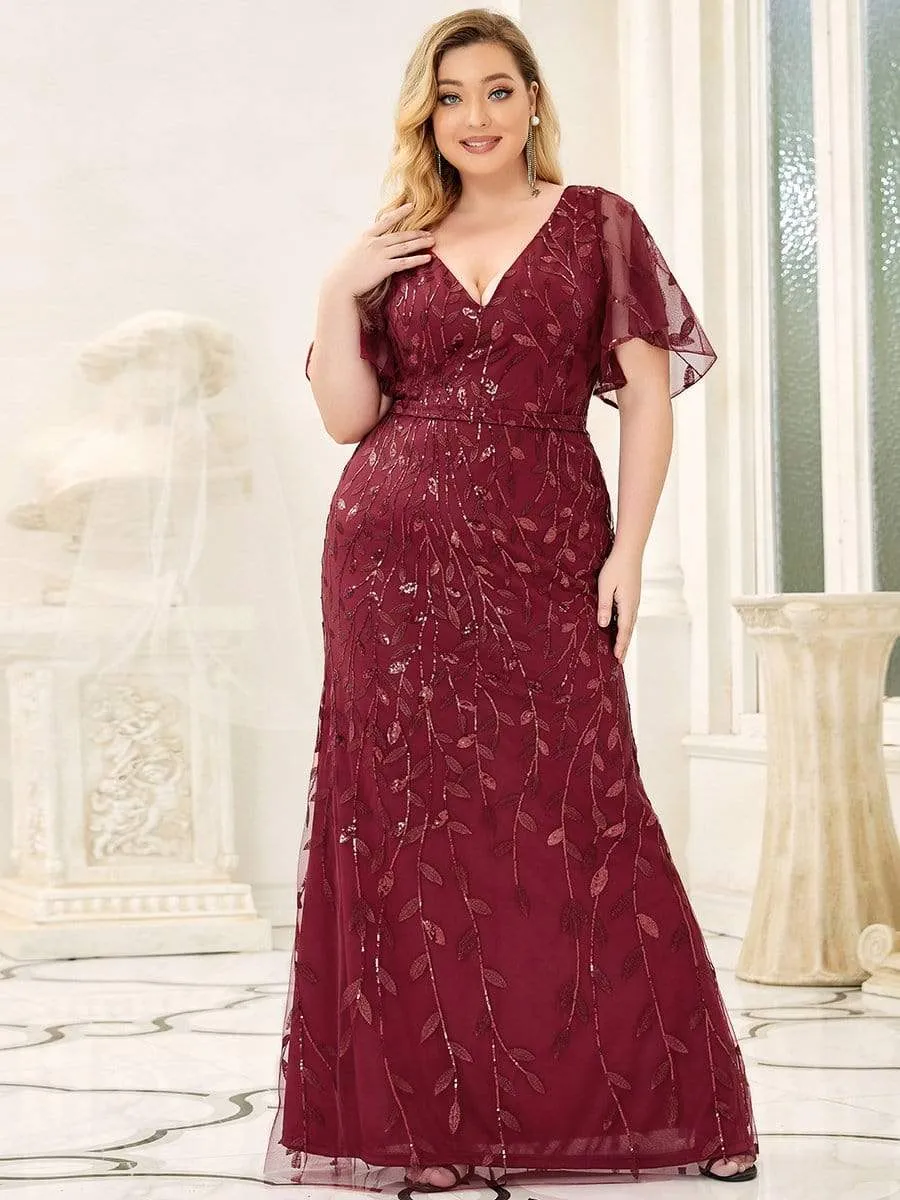 Plus Size Long Mermaid Formal Dresses for Weddings