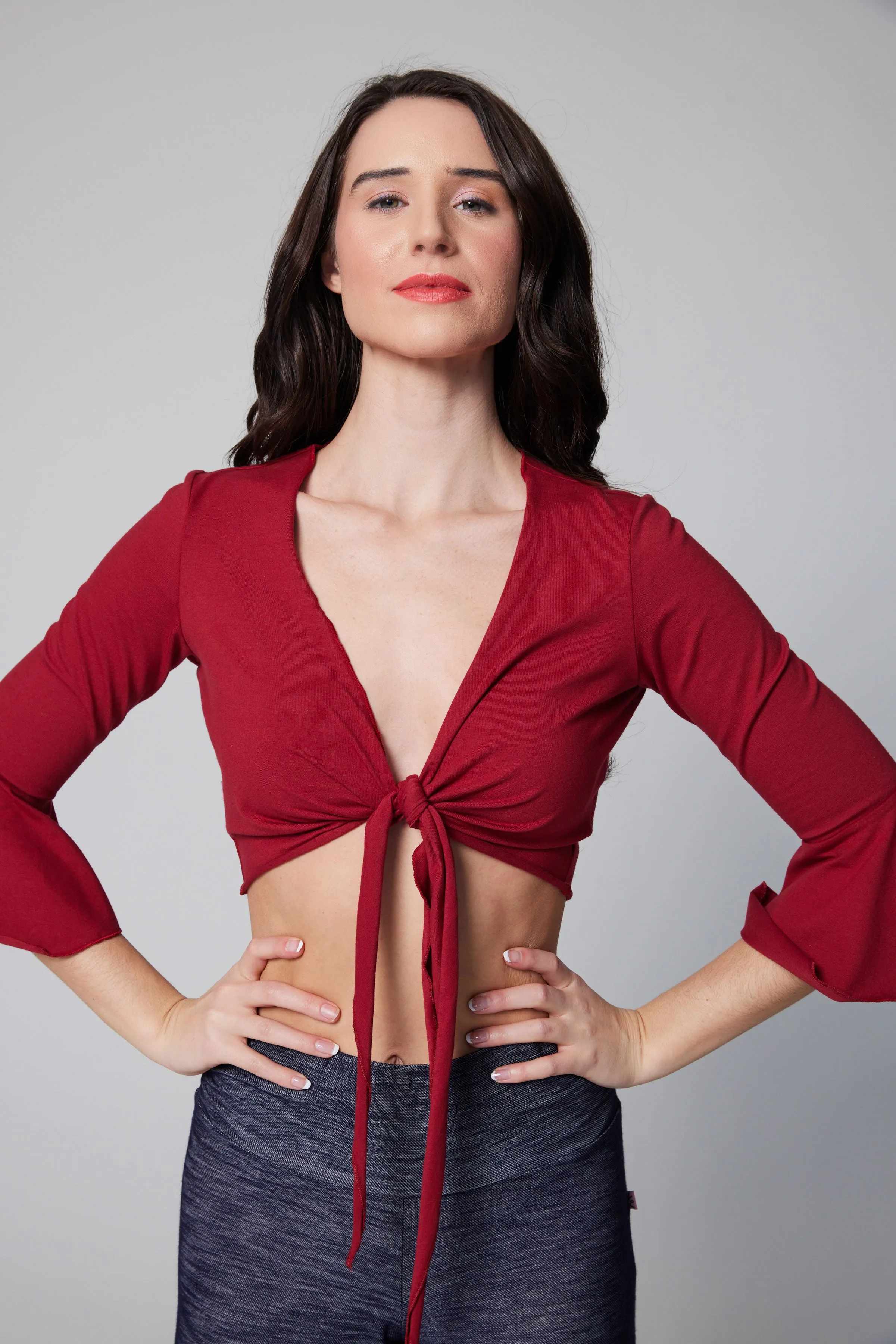 Ruffle Bolero - Red