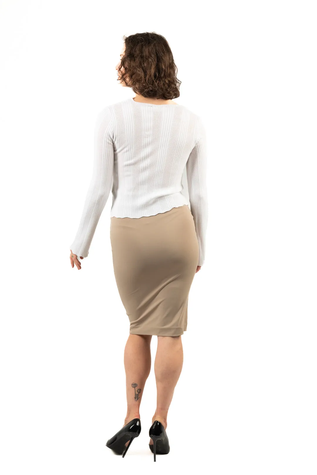 Second skin midi pencil skirt