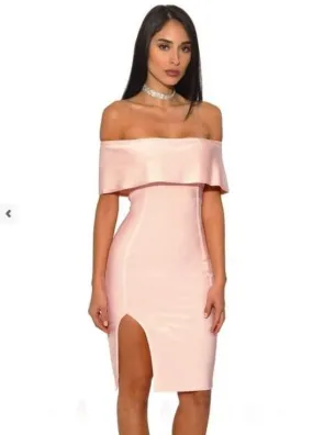 Sweet Nothings Pink Strapless Bandage Dress