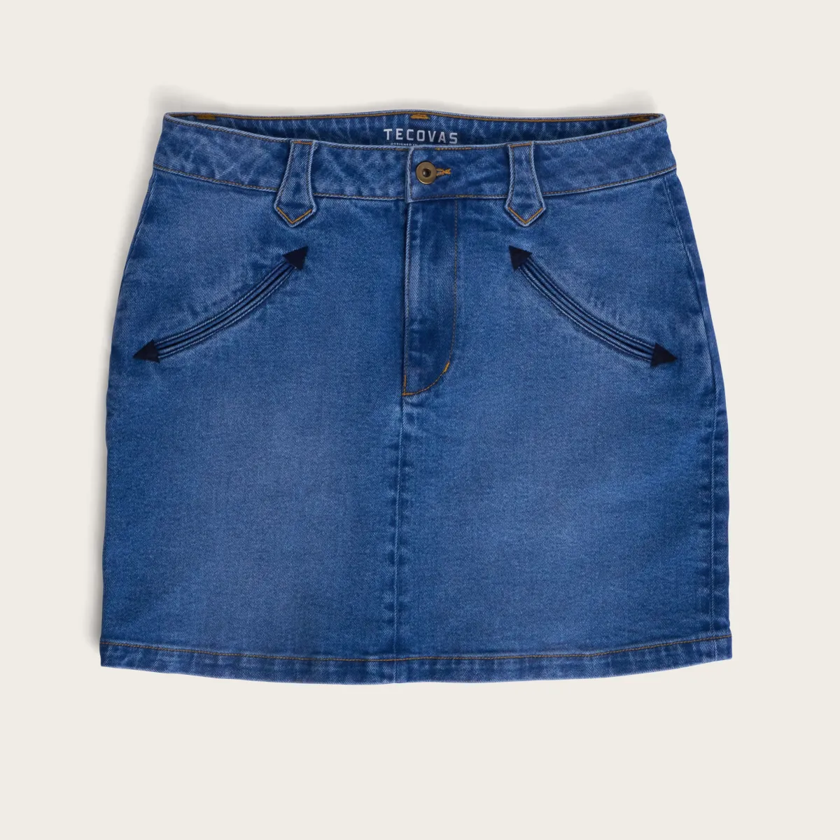 Women's Smile Pocket Denim Skirt